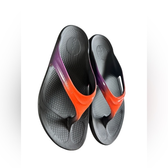 OOFOS WOMENS OOLALA LUXE SUNSET SANDALS SZ 10 - Picture 2 of 8